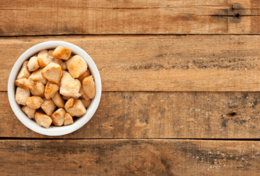 Chicken meat in a bowl