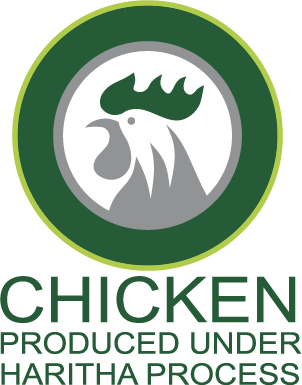 A rooster showing the green chicken production