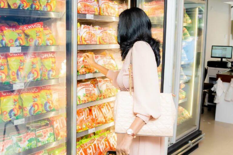 A customer selecting Chicken Products at a Meatlery Shop