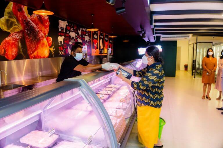 Customers Purchasing meat items at Meatlery Shop