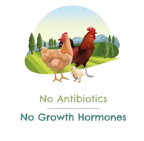 No growth hormones or antibiotics used in this image.